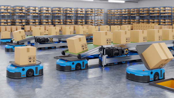 Robotic Parcel Induction Allows for Fast Order Fulfillment